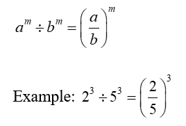 Indices of same index but different base
