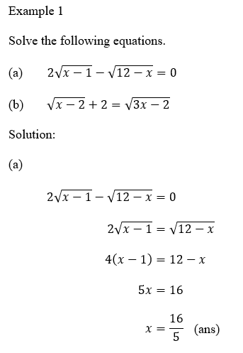 solving surds equations