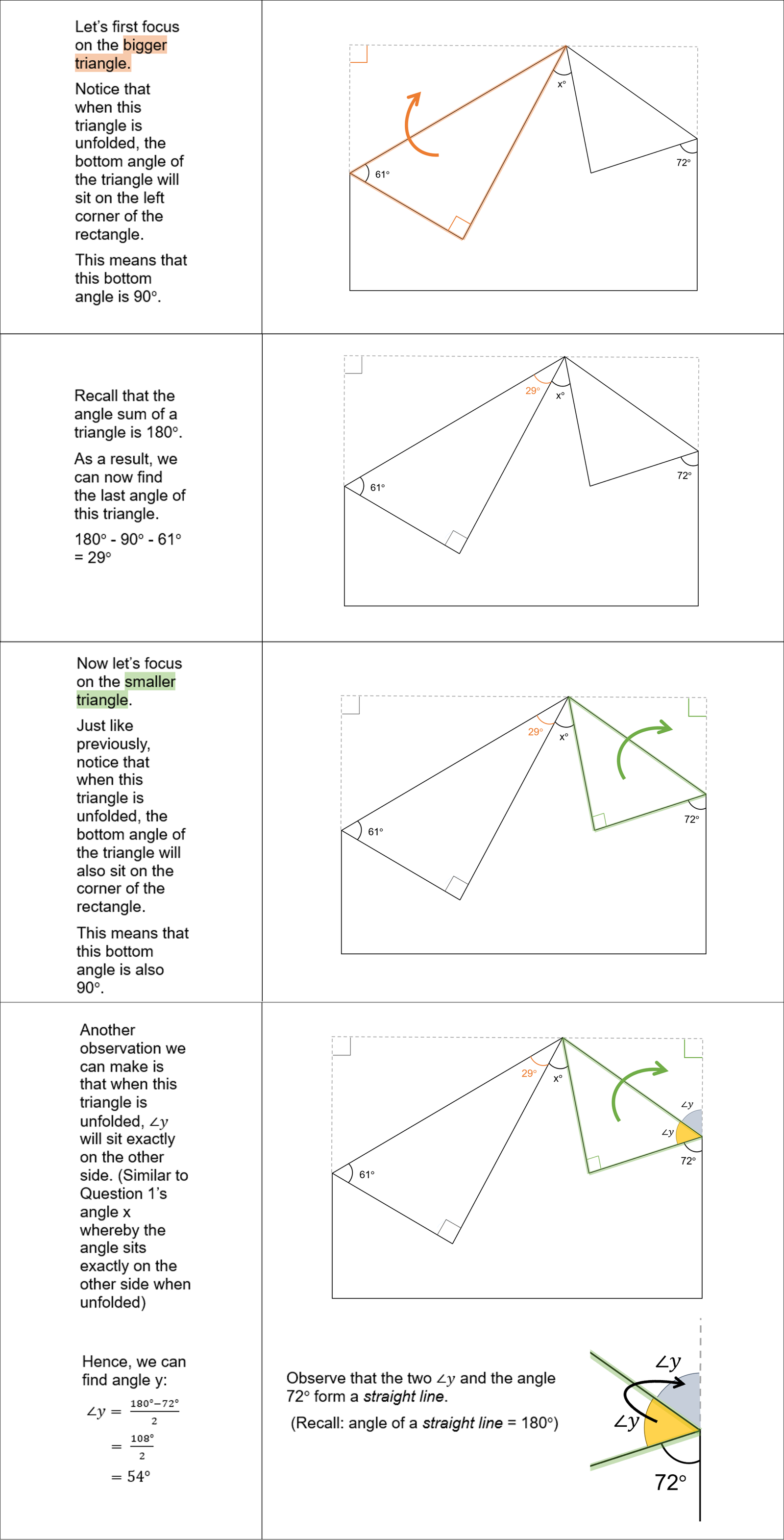Folding Angle Questions
