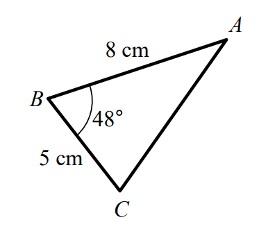 cosine rule example 1