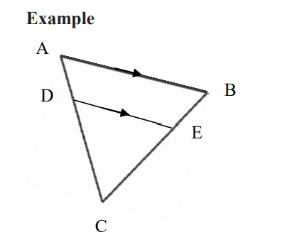 similar triangles test for same ratios