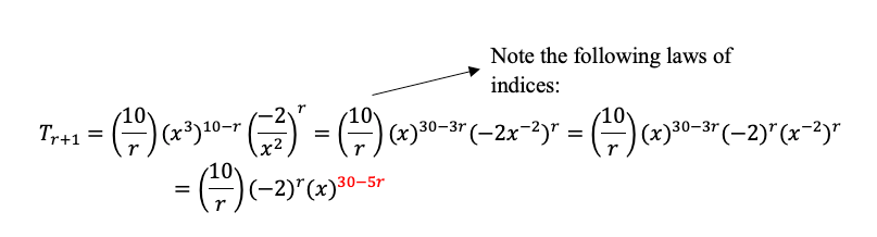 Binomial Theorem The General Term