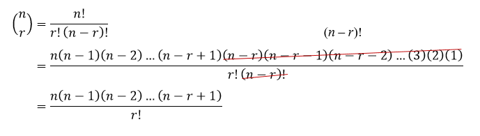 Binomial Theorem Notation N