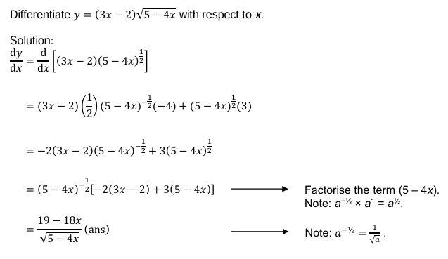 example of product rule