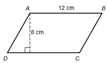 Calculating the Area of a Parallelogram Example