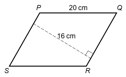 Calculating the Area of a Parallelogram Example