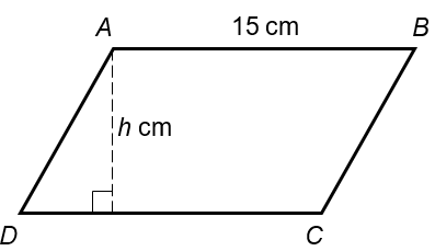 Calculating the Area of a Parallelogram Example