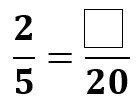 Equivalent fractions