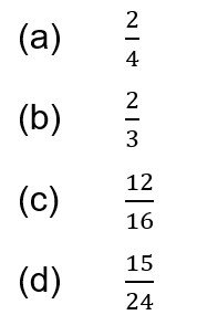 Equivalent fractions question