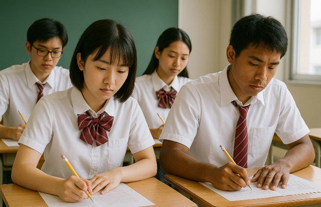 students stuyding for A Maths